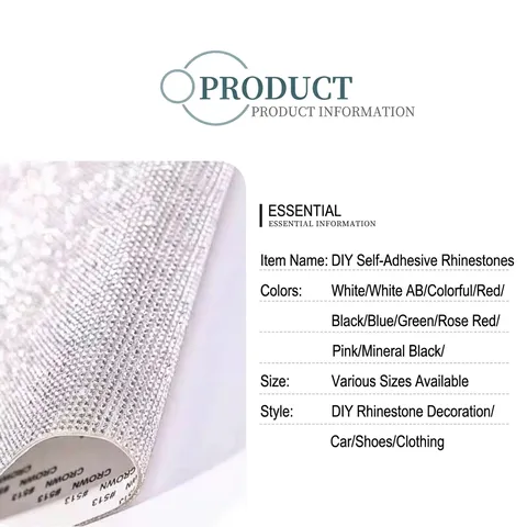 Selbstklebend Strass Aufkleber Bogen Für Auto DIY Dekoration Kristall Glänzend Diamant Aufkleber Für Schuhe Kleidung Handytasche Handtaschen