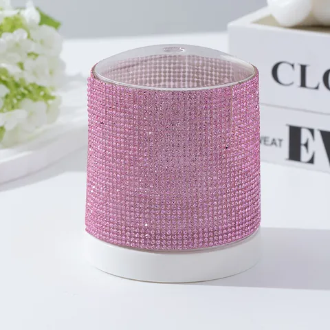 Rhinestone Nail Drill Bit Storage Box 48 Holes Nail Drill Machine Bit Display Stand Base Organizer Case With Lid Pink White