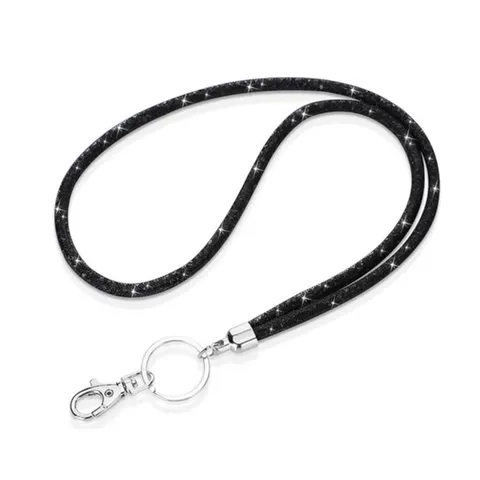 Rhinestone Mesh Lanyard For ID Badge Keys Glitzy Neck Strap Holder For Women Office School Supplies Neck Lanyard Accessories