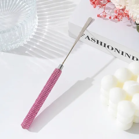 Professional Stainless Steel Rhinestone Nail Art Stirring Rod DIY Manicure Mixing Stick For Polish Gel Glue Color Palette Mixing Tool Women Salon Accessories