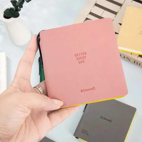 Cuaderno de Bolsillo Portátil Pequeño Diario Cuero Sintético Cubierta Estudiante Escuela Oficina Escritura Diaria Bloc de Notas