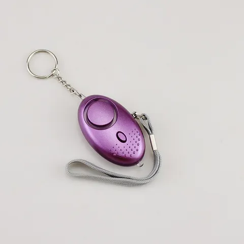 Portable Personal Safety Alarm Keychain For Women Emergency Self Defense Siren With LED Light Security Device
