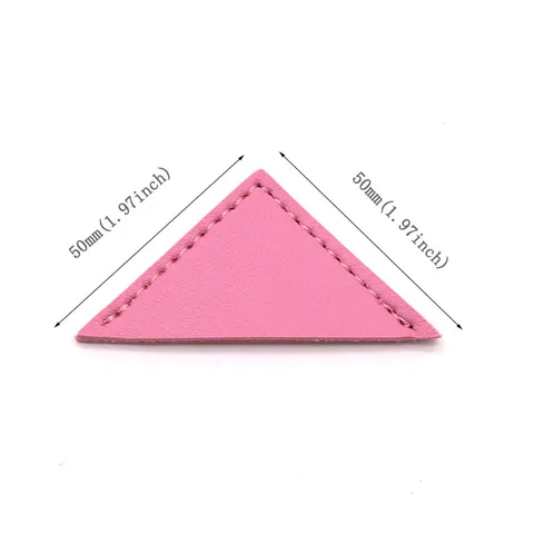 Creative Triangle PU Leather Bookmark Corner Page Clip Cute Stationery