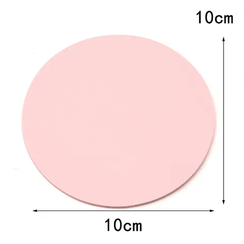 Minimalist Leather Tea Cup Mat Waterproof Oilproof Solid Color Round Table Placemat Anti Slip Insulation Coffee Cup Mat