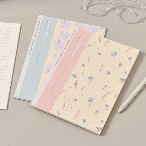 A5 Lined Notebook Softcover Journal Floral Design Writing Notebook Student Office Note Taking Paper Stationery Gift