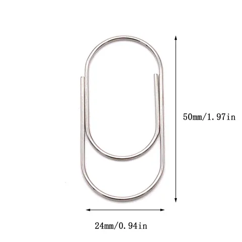 Creative Large Metal Paper Clips Cute Irregular Shape Bookmark Gold Rose Gold Silver Blue Office School Stationery Supplies