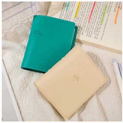Minimalistisch Macaron Farbe PU Leder Ringbuch Portables Tagebuch Journal Mit Binder Ring Für Büro Schule