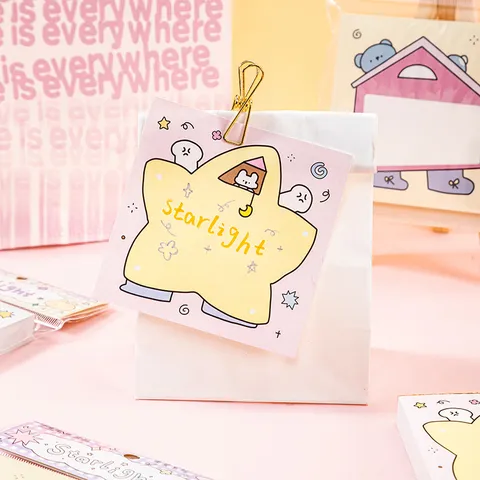 Original Design Cute Cartoon Tear-Away Sticky Notes Memo Pad Portable Color Page Small Notebook For Office School