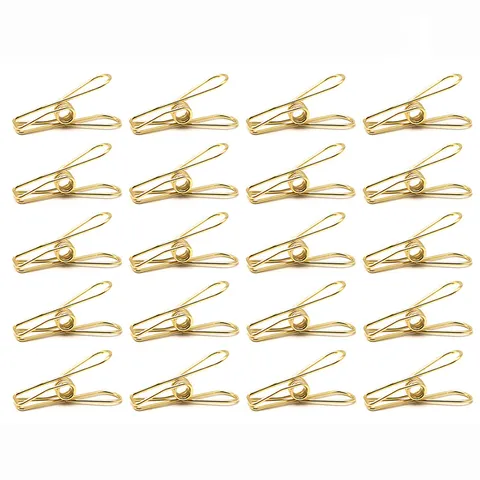 Mini Clips Binder de Metal Oro Pequeñas Pinzas de Papel Lindo Clip de Pescado Para Oficina Clasificación de Documentos Organización de Archivos Papelería Escolar