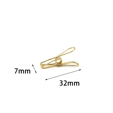 Mini Clips Binder de Metal Oro Pequeñas Pinzas de Papel Lindo Clip de Pescado Para Oficina Clasificación de Documentos Organización de Archivos Papelería Escolar