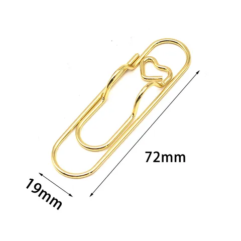 Creative Heart Shaped Metal Pen Clip Portable Paper Clip Pen Holder Notebook Accessory Gold Silver Rose Gold Office Stationery