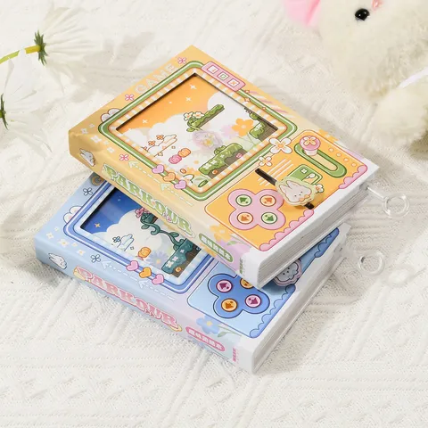 Taccuino Tascabile in Stile Console di Gioco Pixel Pagine Interne a Colori Cursore Interattivo Decompressione Cancelleria Diario per Bambini