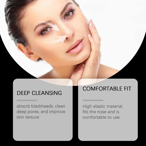 Charcoal Nose Pore Strips Deep Cleaning Blackhead Remover Peel Off Nose Strips Purifying Face Skin Care Tool