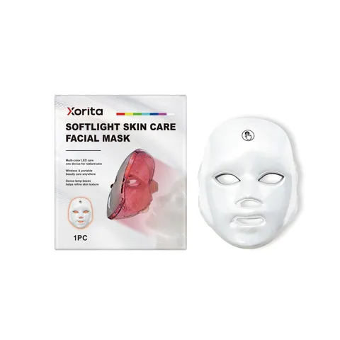 Xorita LED Lichttherapie Gesichtsmaske Drahtlos Tragbar Hautpflege Gesicht Schönheitsgerät Anti-Aging Verjüngung