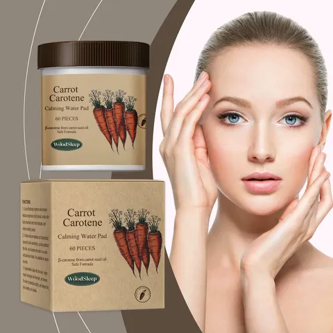 Carrot Carotene Calming Water Pad Facial Skin Repair Moisturizing And Nourishing Gentle Cleansing Pore Care Cotton Pads