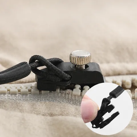 Universal Detachable Zipper Pull Replacement Kit Plastic Zipper Repair Tool For Jackets Bags Luggage Clothing Accessories