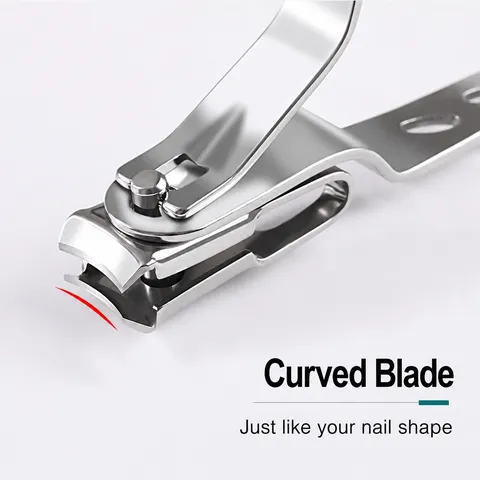 Stainless Steel Nail Clipper 360 Degree Rotating Blade Anti-Splashing Fingernail Toenail Cutter Trimmer Grooming Tool For Home