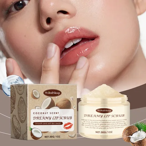 Фиσικό Scrub Χειλιών Καρύδας Απολεπιστικό και Ενυδατικό Θεραπεία Χειλιών