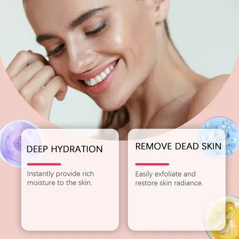 Mascarilla Facial Peel Off de Colágeno Limpieza Profunda Hidratante Reafirmante Gel Facial de Noche Con Pincel