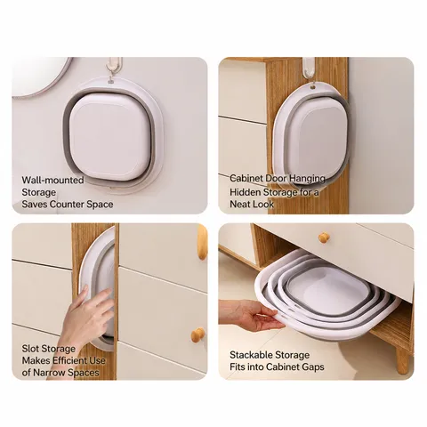 Portable Foldable Wash Basin Home Student Dormitory Travel Laundry Basin PP TPR Collapsible Basin Space Saving Storage Basin
