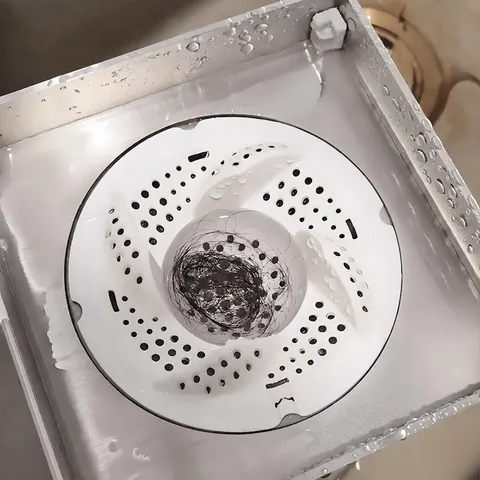 Japanese Whirlpool Floor Drain Hair Catcher Bathroom Sewer Cover Anti Clog Filter Net Plastic Strainer Pad
