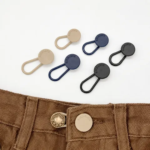 Jeans Waist Extender Button Nail Free Adjustable Waistband Extension Buckle Plastic Pant Waist Extender For Pants Trousers