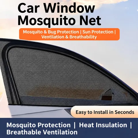 Autoraam Zonnescherm Net Muggenschutz Ademend Zonbescherming Auto Zijraam Afdekking Universele Auto Accessoires