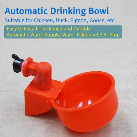 Bevitoio Automatico per Pollame in Plastica per Pollo Anatra Piccioneabbeveratoio per Allevamento Agricolo Attrezzatura per Alimentazione
