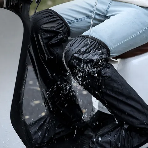 Couvre-chaussures de Pluie Imperméables Antidérapants Épais Hauts Tube Adulte Moto Équitation Surchaussures Bottes de Pluie Couverture