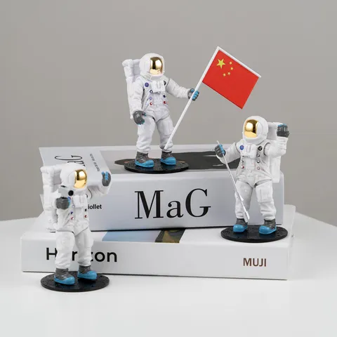 Creatief Astronaut Auto Dashboard Ornament Ruimte Man Beeldje Hars Auto Interieur Decoratie
