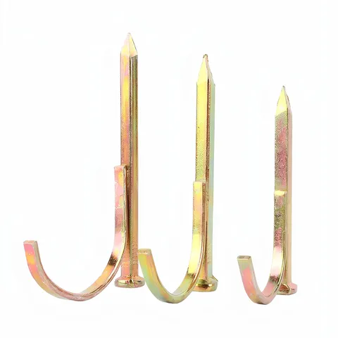 Metal Water Pipe Hook Nails U Shaped Pipe Clip Nails Color Zinc Plated Fastener Hardware For Home Plumbing Fix