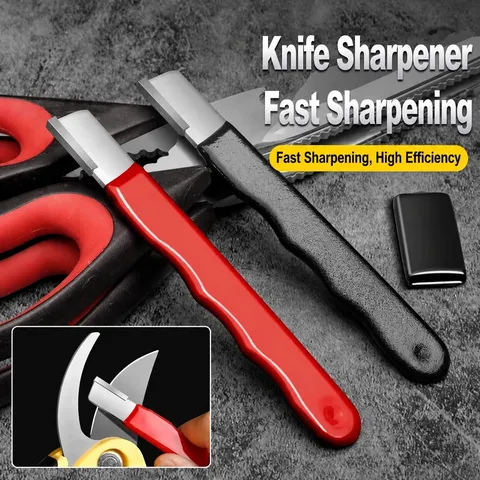 Portable Diamond Knife Sharpener Garden Pruning Shears Edge Repair Tool Outdoor Kitchen Sharpening Stone