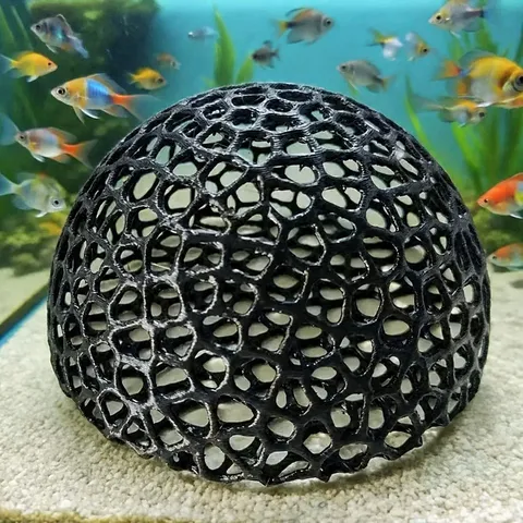 ABS Hollow Fish Tank Landscaping Hiding House Simulation Mesh Cave For Aquarium Fish Shrimp Breeding Aquatic Decor
