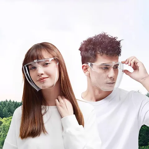 Transparent Anti-Fog Protective Face Shield Full Face Splash Proof Safety Mask Cooking Kitchen Eye Protection Goggles