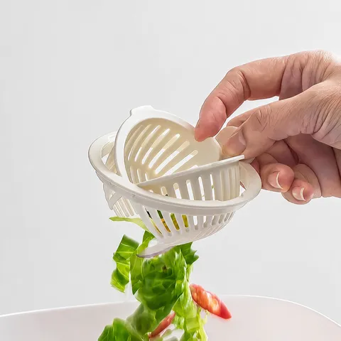 Kitchen Sink Strainer Basket Plastic Food Catcher Anti-Clogging Waste Drainer With Handle For Home Kitchen Gadgets