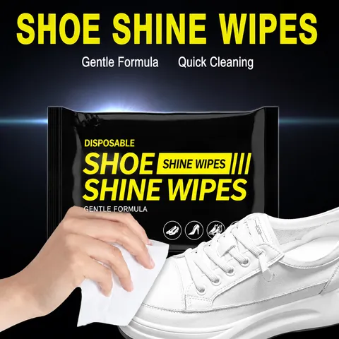 Portable Shoe Cleaning Wipes Disposable Sneaker Cleaner Quick Decontamination Wet Wipes For Leather And Sports Shoes