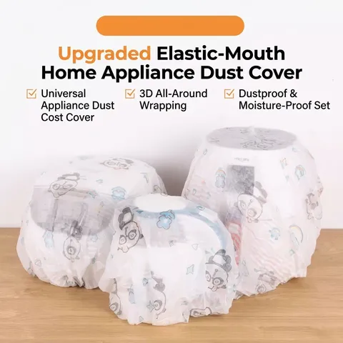 Housse Anti-Poussière Multifonctionnelle pour Appareil Ménager en Tissu Non Tissé Ventilateur Épaissi Protecteur Rangement Maison