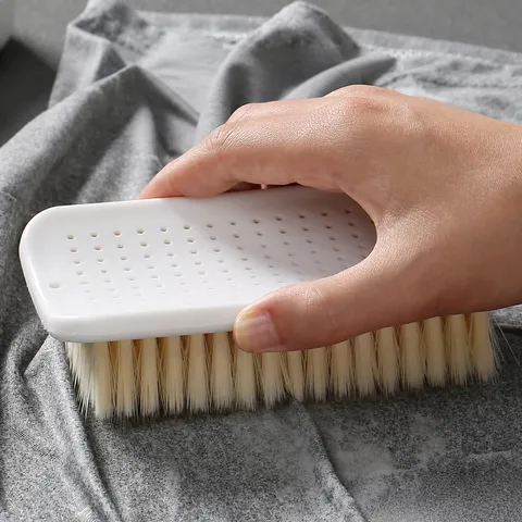 Cepillo de Lavandería de Plástico para Hogar de Cerdas Suaves para Ropa Chaqueta de Pluma Zapatos Herramienta de Limpieza