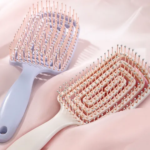 Large Curved Hair Brush Volumizing Hair Styling Comb Arc Wide Tooth Detangling Comb For Women