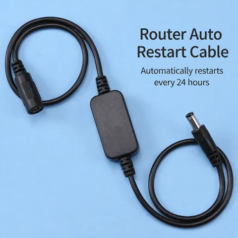 Router Auto Reboot Controller Power Cable 24 Hours Smart Power Off Reset Switch Cord For Wi Fi Modem Router