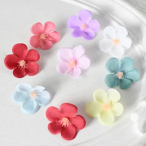 Cabezas de Flores de Begonia Artificiales Simulación Flores de Seda DIY Manualidades Accesorios para el Cabello Fotografía de Boda Decoración de Fiesta en el Hogar