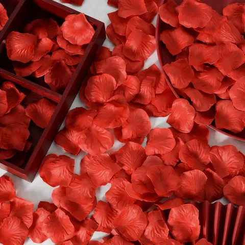 Pétales de Rose Artificiels Pétales de Fleurs Faux en Soie pour Mariage Proposition Fête Décoration Événement Romantique