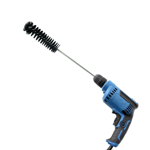 Car Engine Valve Carbon Deposit Cleaning Brush Stainless Steel Wire Twisted Long Handle Automotive Cylinder Cleaning Tool