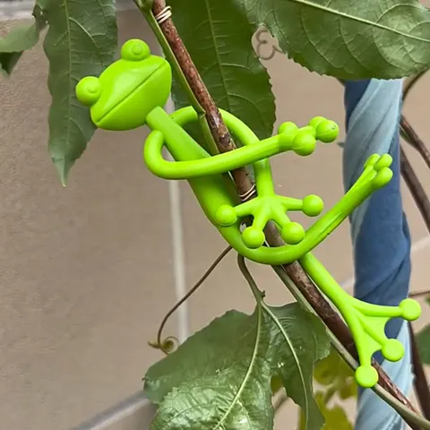 Flexibele Kikker Vorm Plantenstandaard Creatieve Plantensteunen Tuin Decoratieve Plantenbinders Voor Klimplanten Buiten Binnen Huis Decor