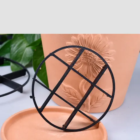 Plastic Plant Pot Riser Stand Grid Pot Feet Drainage Ventilation Tray For Gardening Flower Pot Support Base Home