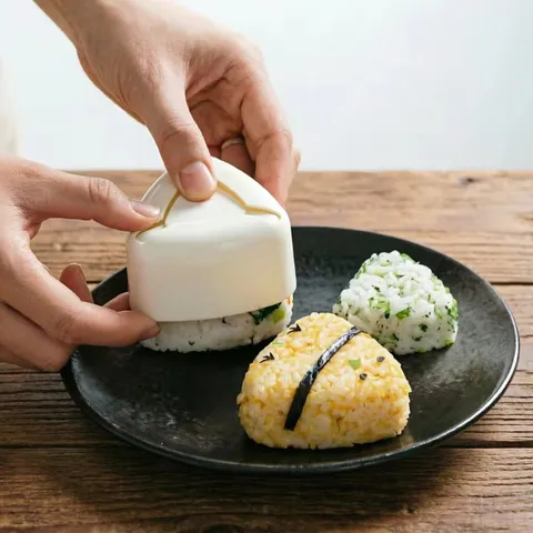 Japanese Triangle Sushi Rice Ball Mold DIY Kids Food Making Mold Kitchen Cooking Tool Household Rice Ball Maker