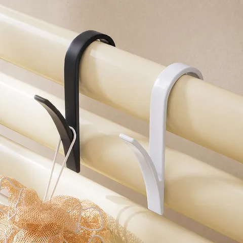 Modern Minimalist Plastic Radiator Hook White Coat Towel Hanger Anti Slip Storage Hook For Home Bedroom Organizer