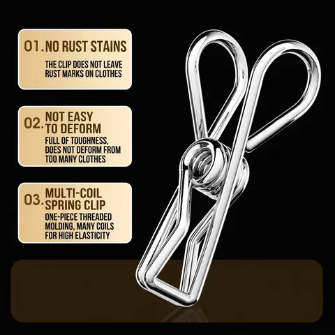 Stainless Steel Windproof Sock Drying Rack Multi Clip Arc Clothes Hanger For Laundry Balcony Home Organization Metallic Silver Drying Rack