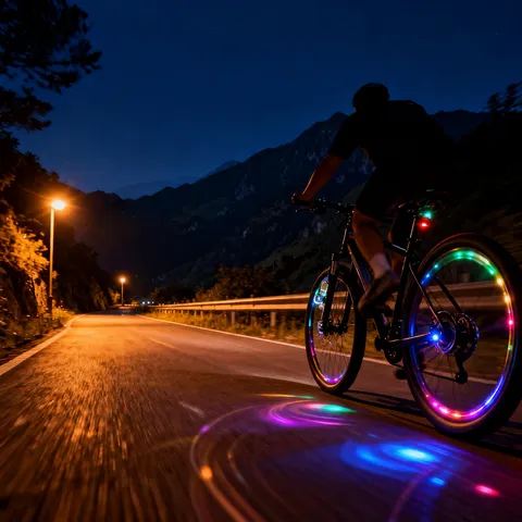 Universal LED Tire Valve Cap Light Colorful Flash Wheel Hub Light For Bicycle Motorcycle Car Cycling Safety Warning Accessory
