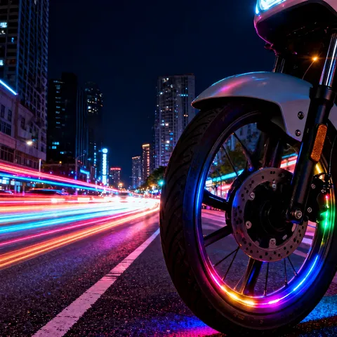 Universal LED Tire Valve Cap Light Colorful Flash Wheel Hub Light For Bicycle Motorcycle Car Cycling Safety Warning Accessory